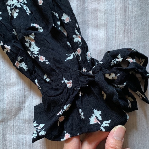 NWT A&F Abercrombie & Fitch floral corset peplum blouse - Picture 5 of 10